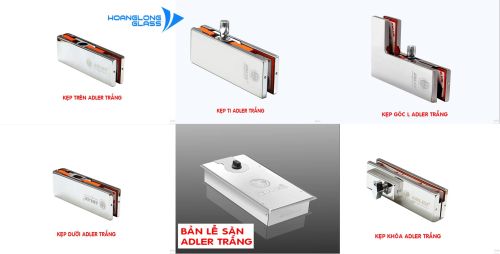 Báo giá bộ phụ kiện cửa kính cường lực (cửa lùa, treo, trượt) tốt nhất 2023 tại thanh hóa